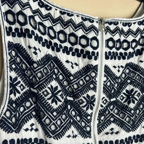 MAX STUDIO dress,women med , 100 cotton,lined,embroidered,Eyelets,prairie, - Picture 11 of 16